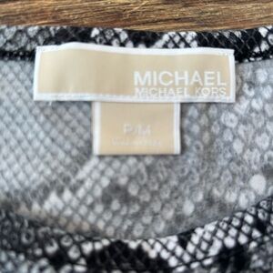 Michael Kors Monochrome Snakeskin Dress